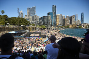 Image during 2023 Sydney Marathon. Credit Brett Hemmings via Two Palms