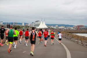 01.10.23 - Principality Building Society Cardiff Half Marathon 2023 -  at the Cardiff Barrage